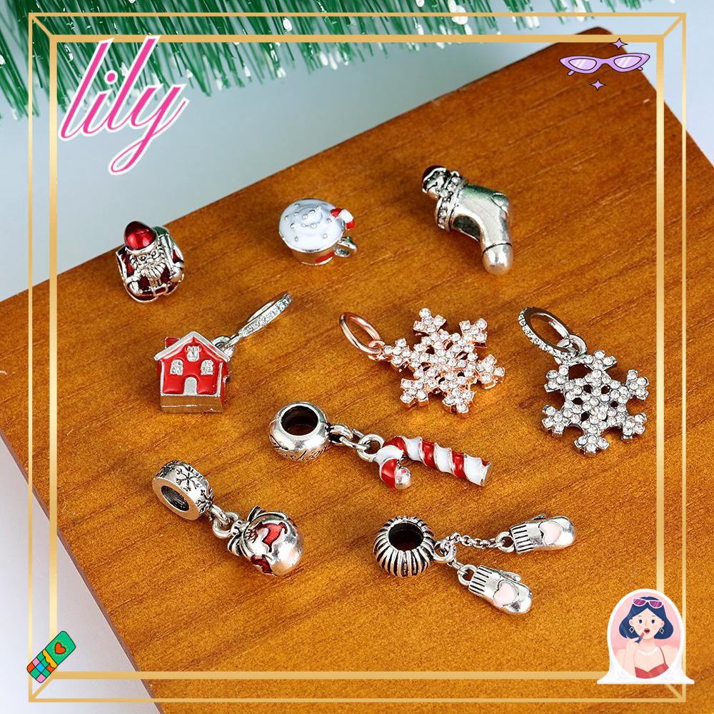 Lily DIY Manik Perhiasan Aksesoris Wanita Hadiah Gelang Kalung Charms