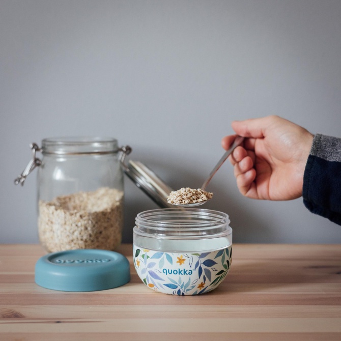 Quokka MS Food Jar w/ Silicone Cover Bubble | Wadah Makanan | Toples