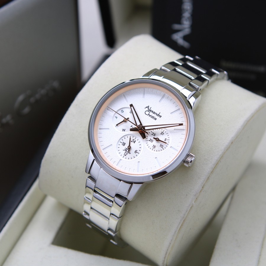 JAM TANGAN WANITA ALEXANDRE CHRISTIE AC 2A58 / AC2A58 RANTAI ORIGINAL GARANSI 1 TAHUN