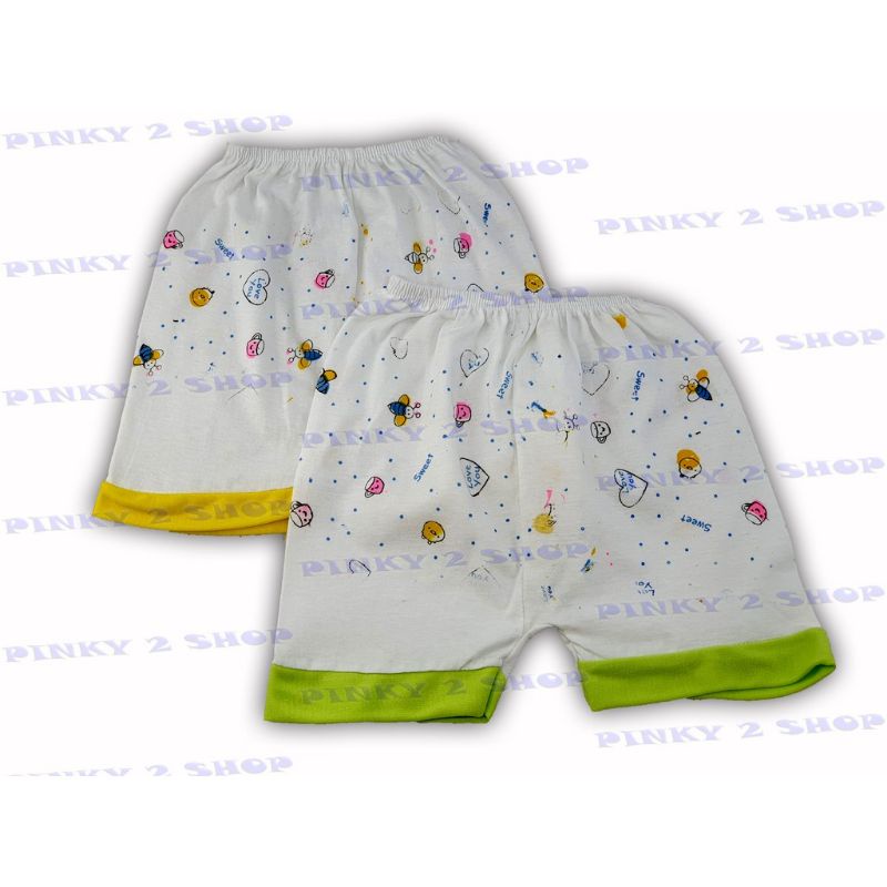 CELANA PENDEK BAYI KATUN BERMOTIF