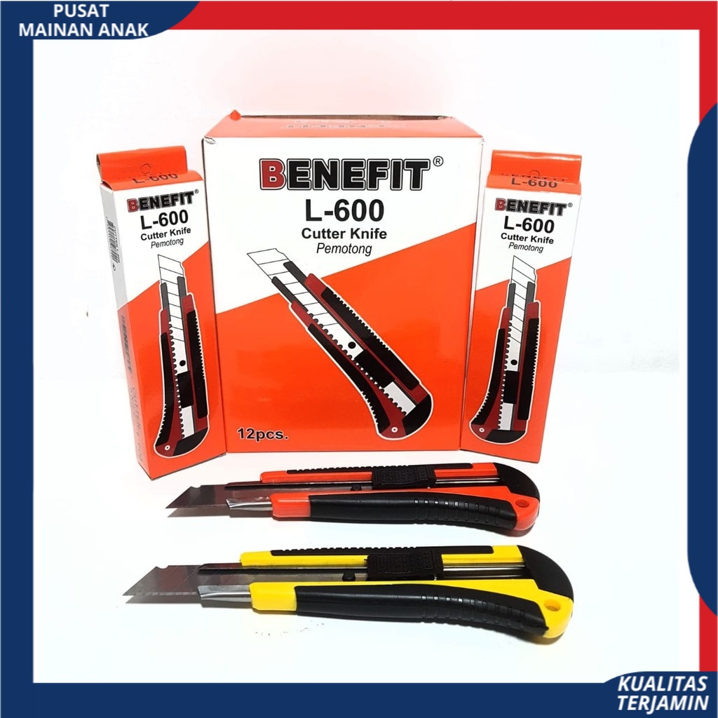 Pisau cutter besar BENEFIT L-600 Anti Karat Best Quality