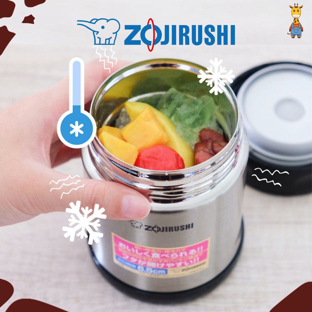 Zojirushi Stainless Steel SW-EAE50 Food Jar 500ml - Food Jar Termos Makanan