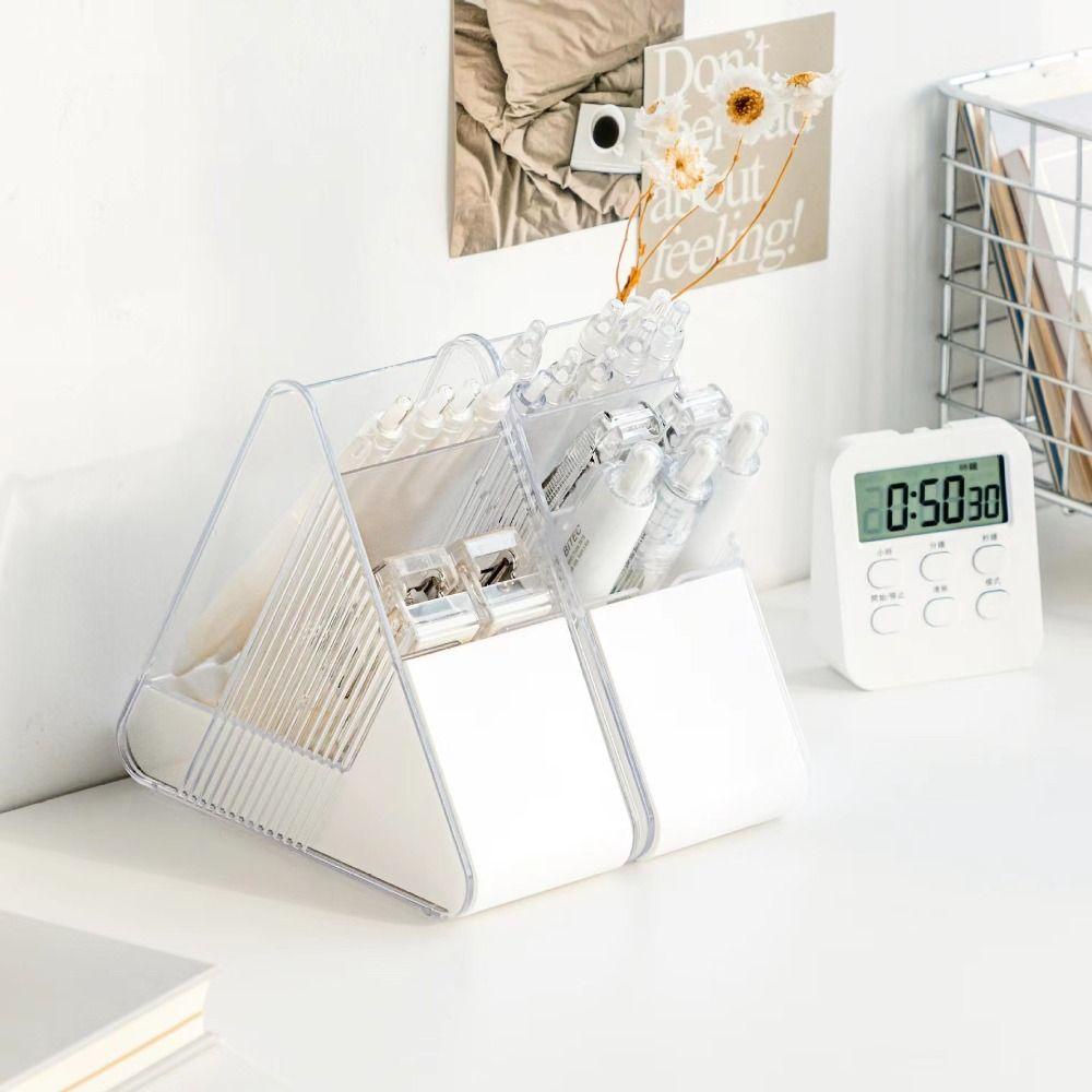 Mxbeauty Segitiga Tempat Pulpen INS Style Perhiasan Desktop Organizer Earphone Rumah Kantor Serba Serbi Desktop Penyimpanan Laci
