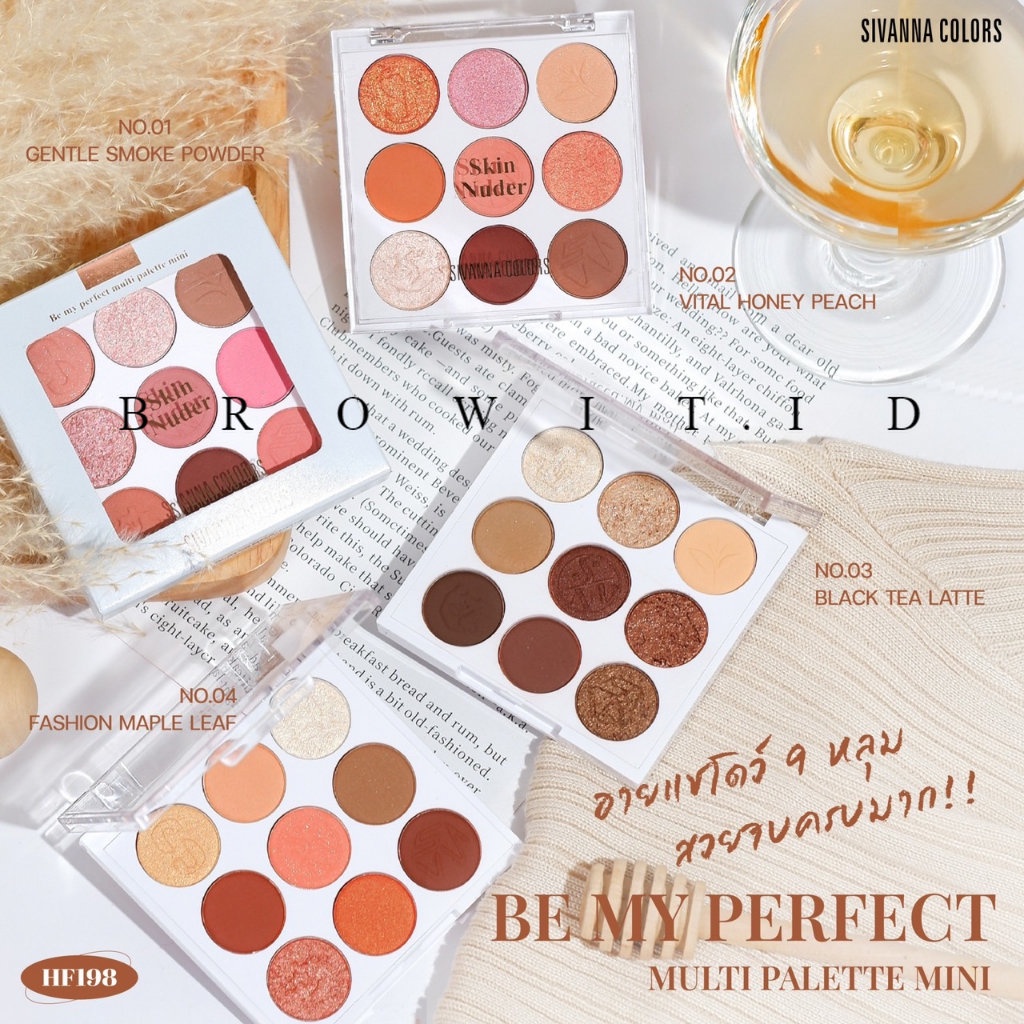 Sivanna Colors Eyeshadow Be My Perfect Multi Palette Mini HF198