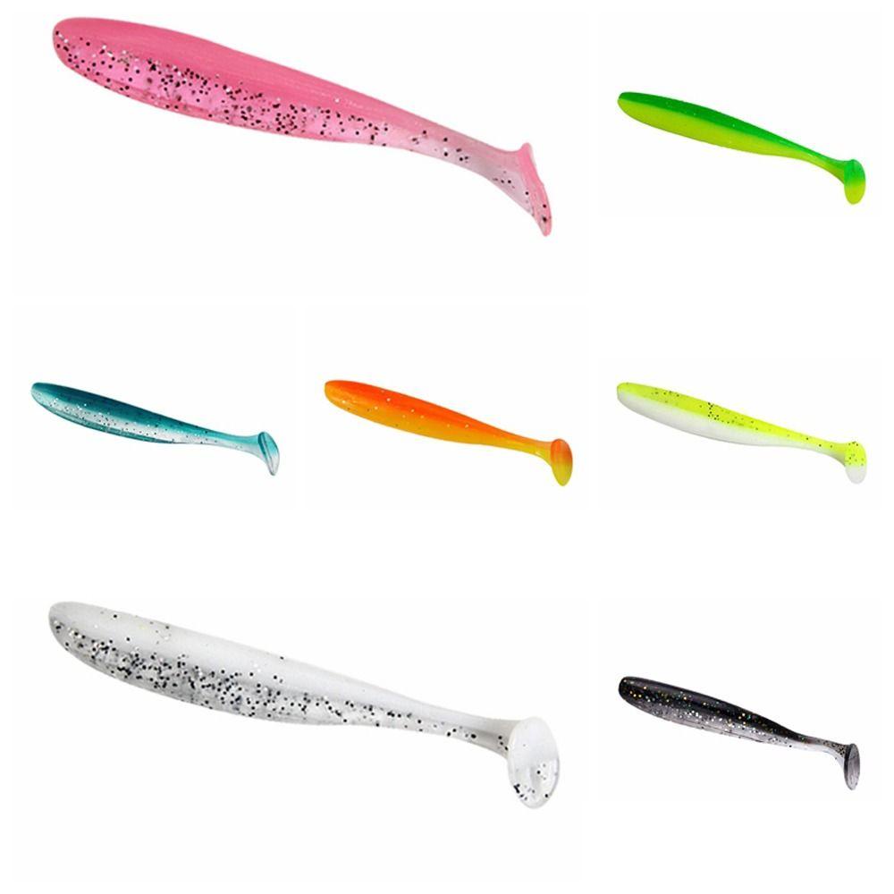 AUGUSTINA Agustina Buatan Lembut Lure Bass Ocean Lake Swimbait Double Color Silikon 6cm /7cm/9cm Pesca Mudah Mengkilap Umpan Pancing