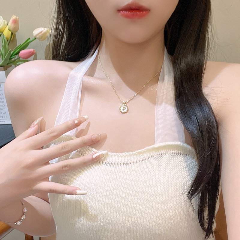 Jepang Korea Sederhana Mawar Unik Niche Temperamen Gaya Baru Kalung Fashion