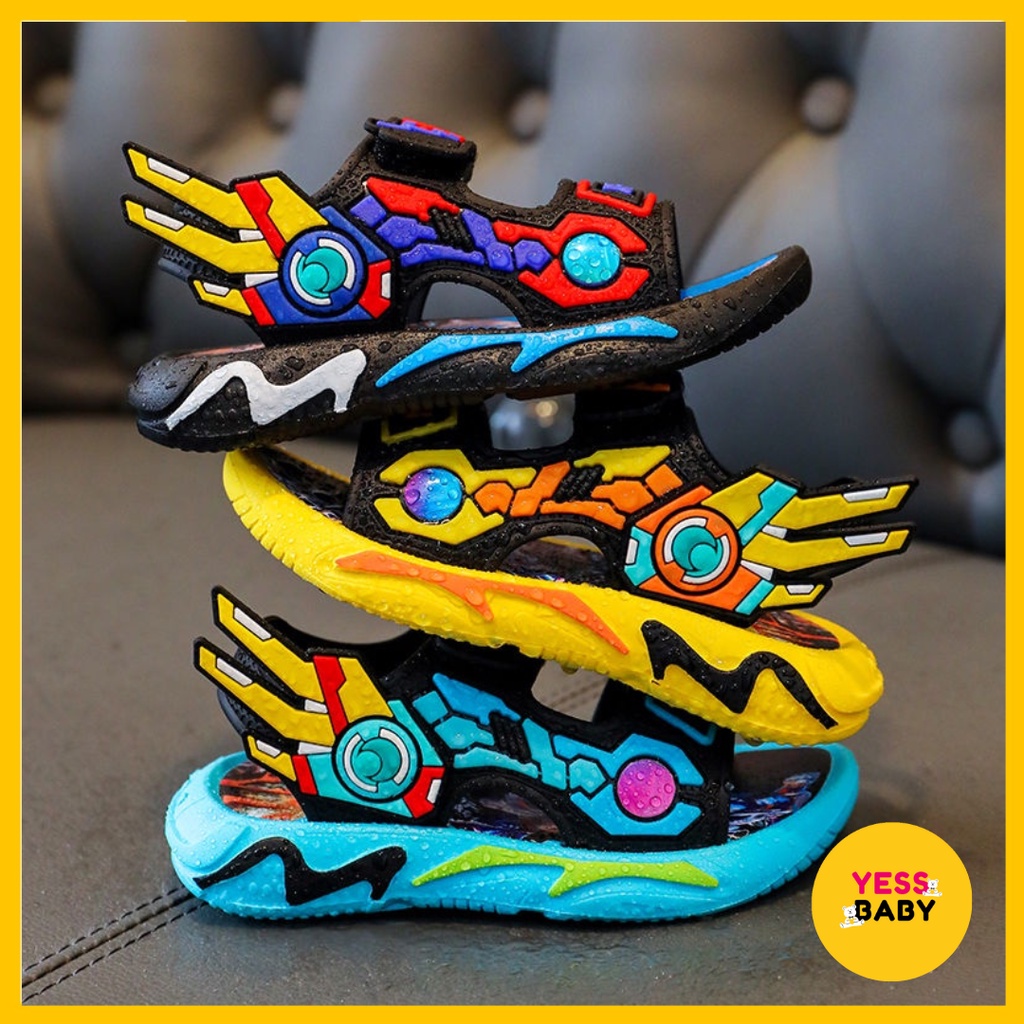 [COD] YESSBABY Sandal ROBOT Transformers Anak Laki-laki Termurah Sepatu Sendal Gunung Sport Import Fashion Terbaru Kekinian