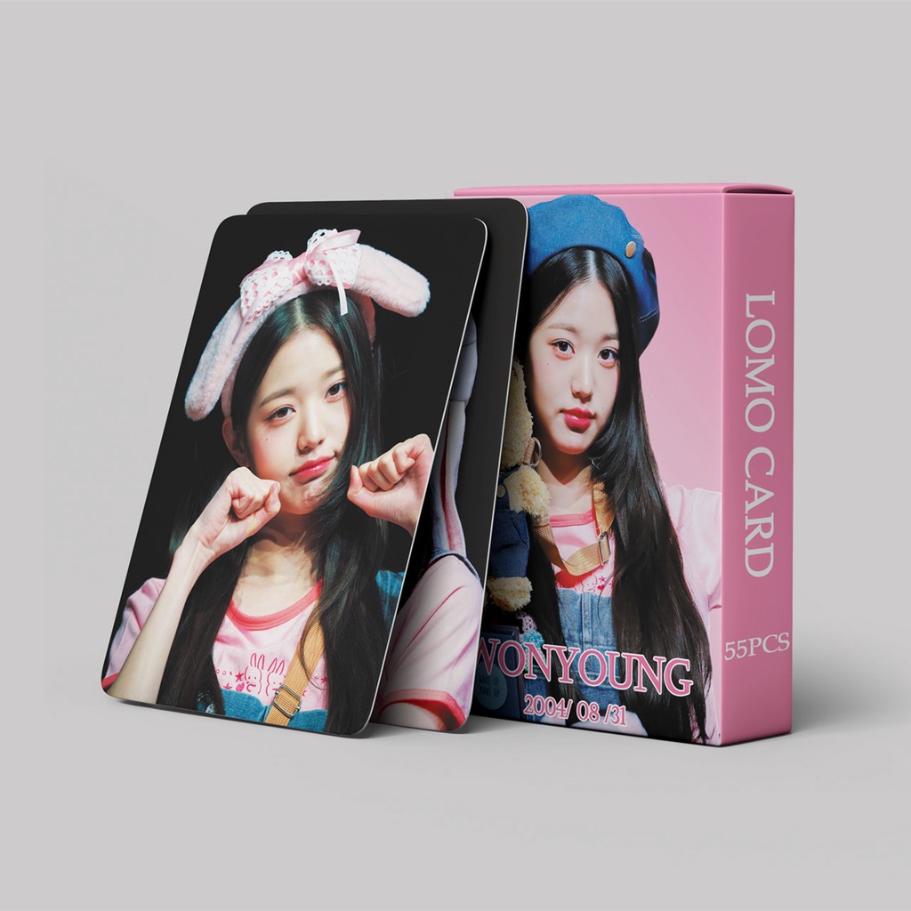 55pcs /box WONYOUNG IVE Photocards Kartu Lomo Kpop Postcards Collection