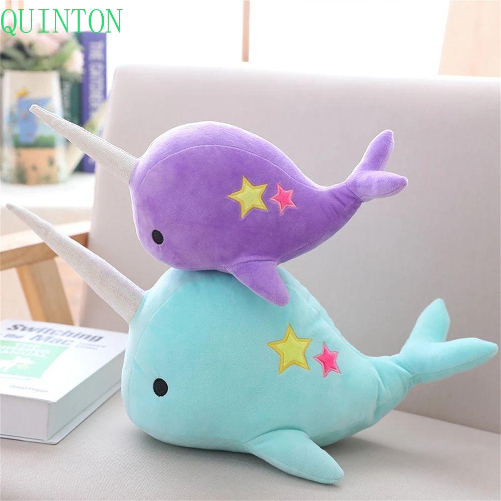 Quinton Whale Mainan Mewah Hadiah Ulang Tahun Anak Hadiah Mainan Lembut Boneka Binatang Bayi Kid Girl Toy Decorations Sea Animal