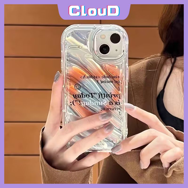 IPHONE Case Kompatibel Untuk Iphone6 6S 78 Plus XR 7Plus X XS Max SE 2020 13 11 14 12 Pro Max Kreatif Huruf Dazzle Kartu Laser Warna 3D Stereo Korgasi Cinta Hati Butterfly Case