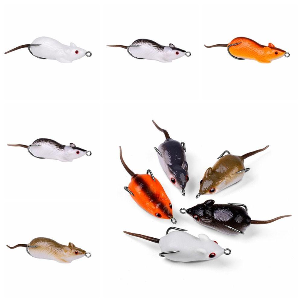 Lanfy Umpan Tikus Pancing Bionics Mouse CrankBait Soft CrankBait Little Thunderfrog Bionics Mouse Plopper Bionic Bait Mouse Fishing Lure