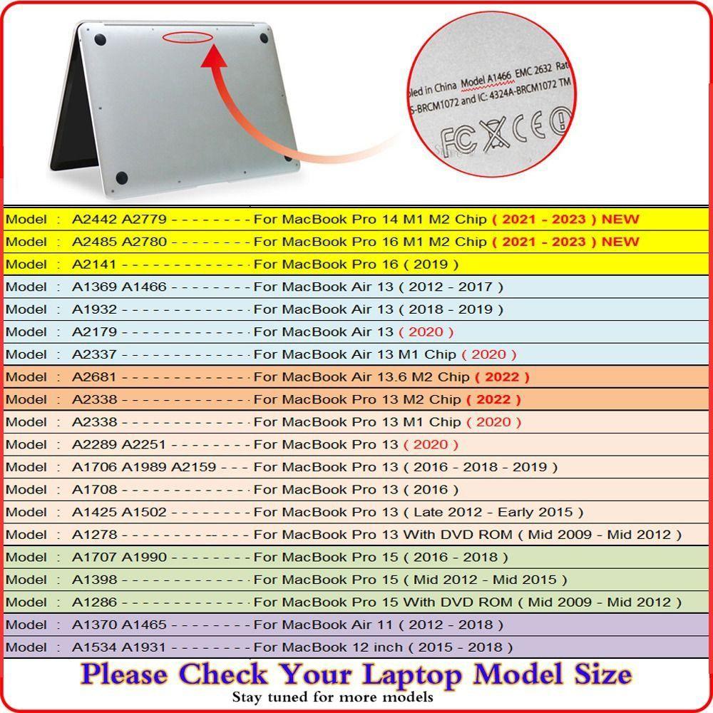 Populer Pelindung Cangkang Laptop M2 A2681 13.6 Tahan Aus Case Notebook Film Untuk Untuk|Sepatu Air Pro 13 15 16