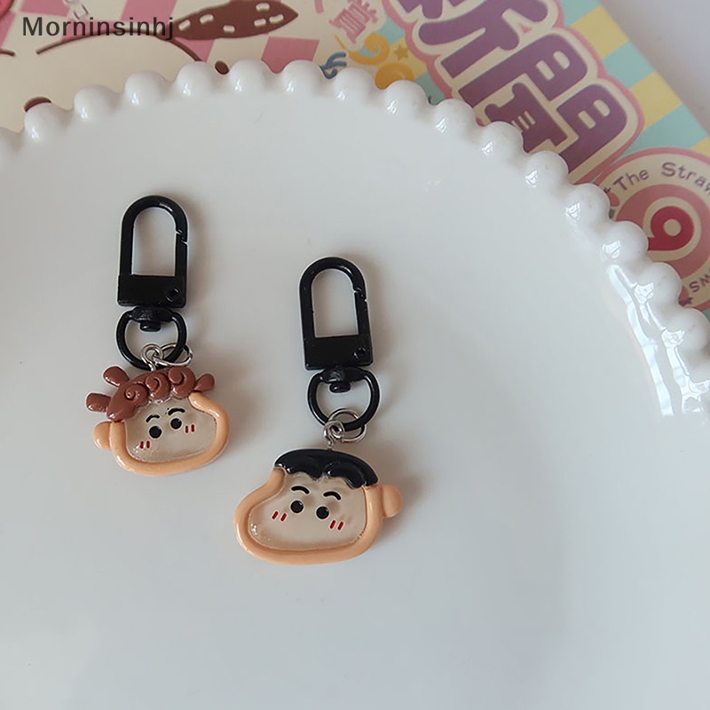 Mornin Crayon Shinchan Kartun Boneka Lucu Aksesoris Resin Bahan Diy Gantungan Kunci id