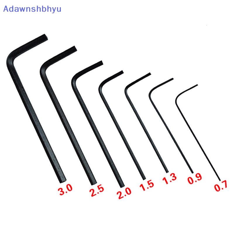 Adhyu 7Pcs/lot 0.7mm-3mm Mini Hexagon Hex Allen Kunci Set Kunci Obeng Tool Kit ID