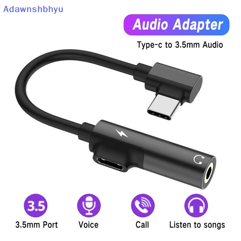 Adhyu Adaptor USB C To 3 5 MM Aux Tipe-C 3 5aksesoris Kabel Audio Cabo Adaptador ID