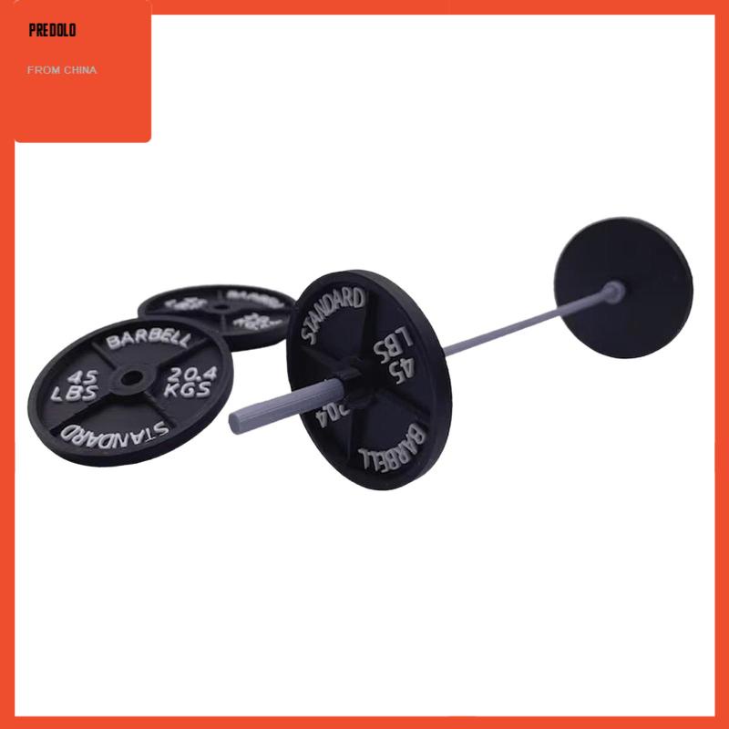 [Predolo] Ornamen Barbel Mini Ornamen Fitness Dekorasi Meja Kantor Untuk Tabletop Indoor