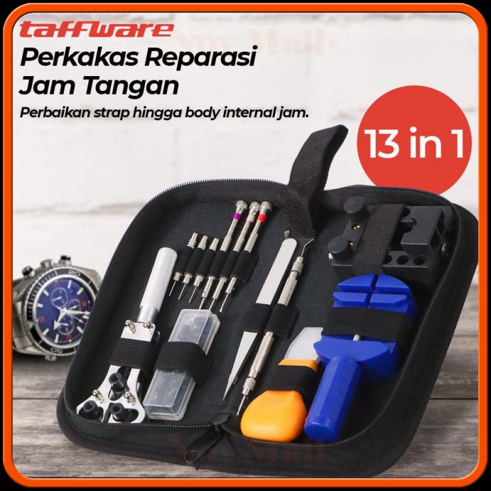 Taffware Perkakas Reparasi Jam Tangan 13 in 1 - SC8005