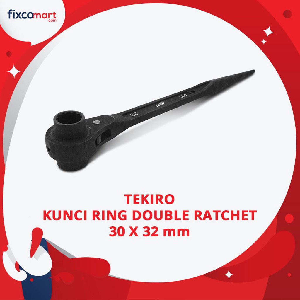 Tekiro Kunci Ring Double Ratchet 30 X 32 mm / Tekiro Contruction Wrench