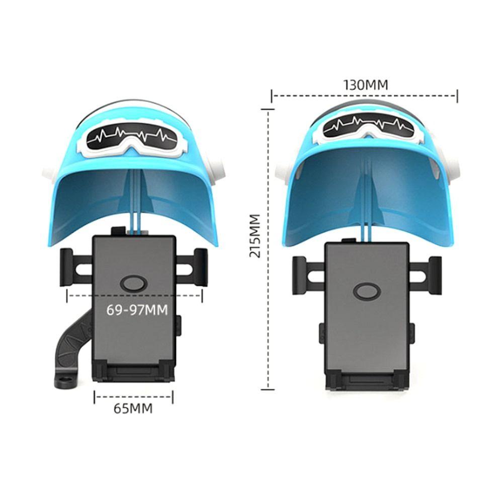 Populer Dekorasi Dudukan Ponsel Motor Kendaraan Elektrik Penutup Kerai Helm Kecil
