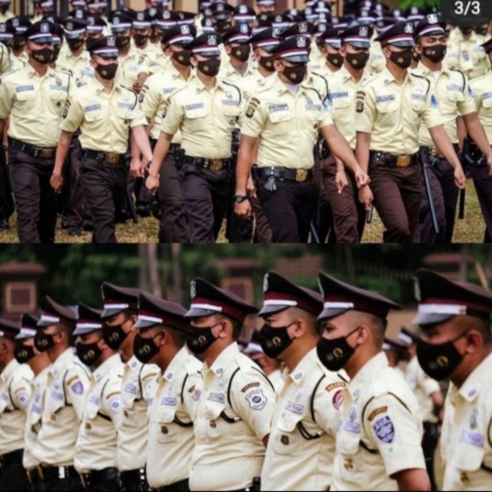 SERAGAM SATPAM CREAM  2022 LENGKAP, SERAGAM SECURITY KREM 2022 - M