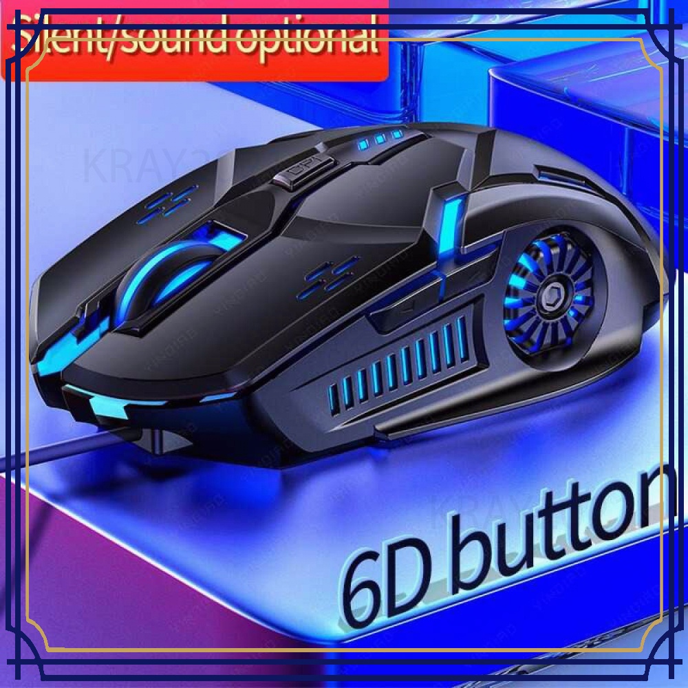Mouse Gaming LED RGB 3200 DPI Silent Version - G5