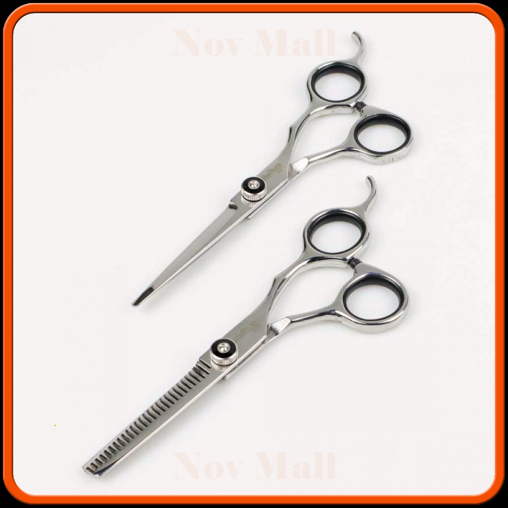 Set Gunting Rambut Sasak &amp; Flat Hairdressing Scissors - XK10