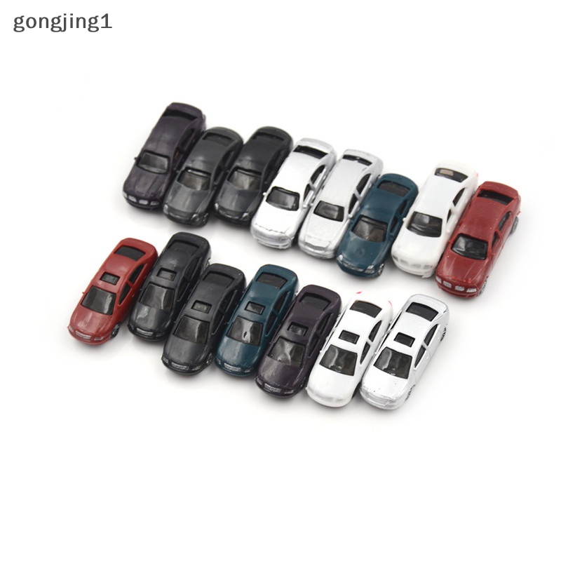 Ggg 10pcs Skala Layout Kereta Bangunan Mobil Model Lukis Ho1/100 Kit Mainan Bangunan ID