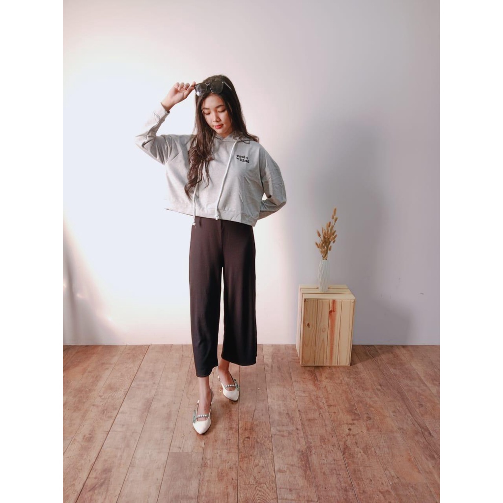 HOODIE WANITA | HOODIE KOREA | KAOS LENGAN PANJANG WANITA | COOL GREY
