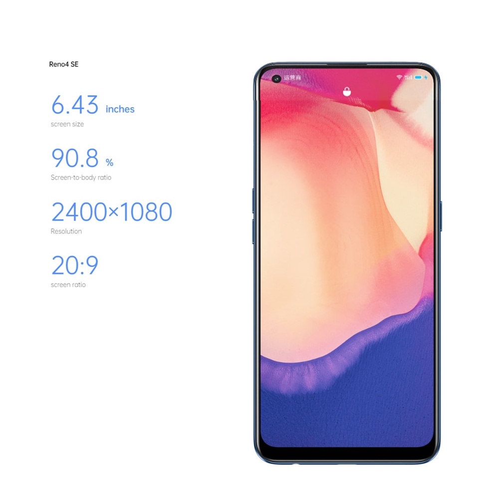 5G hp murah oppo Reno4SE RAM 8GB/ 256GB 6.43 inch baru SmartPhones handphone