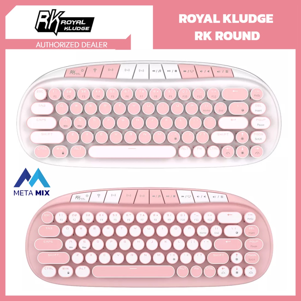 ROYAL KLUDGE RK ROUND MECHANICAL KEYBOARD GAMING RGB HOTSWAP 68 Keys