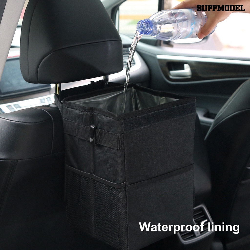 [SM] Tas Penyimpanan Mobil Lipat Waterproof Leak Proof Oxford Cloth Gantung Tempat Sampah Mobil Trash Bin Perlengkapan Otomotif