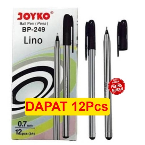 

12 PCS Pulpen / Ballpen Pen Joyko BP-249 Lino / Pena ( 1PAK )