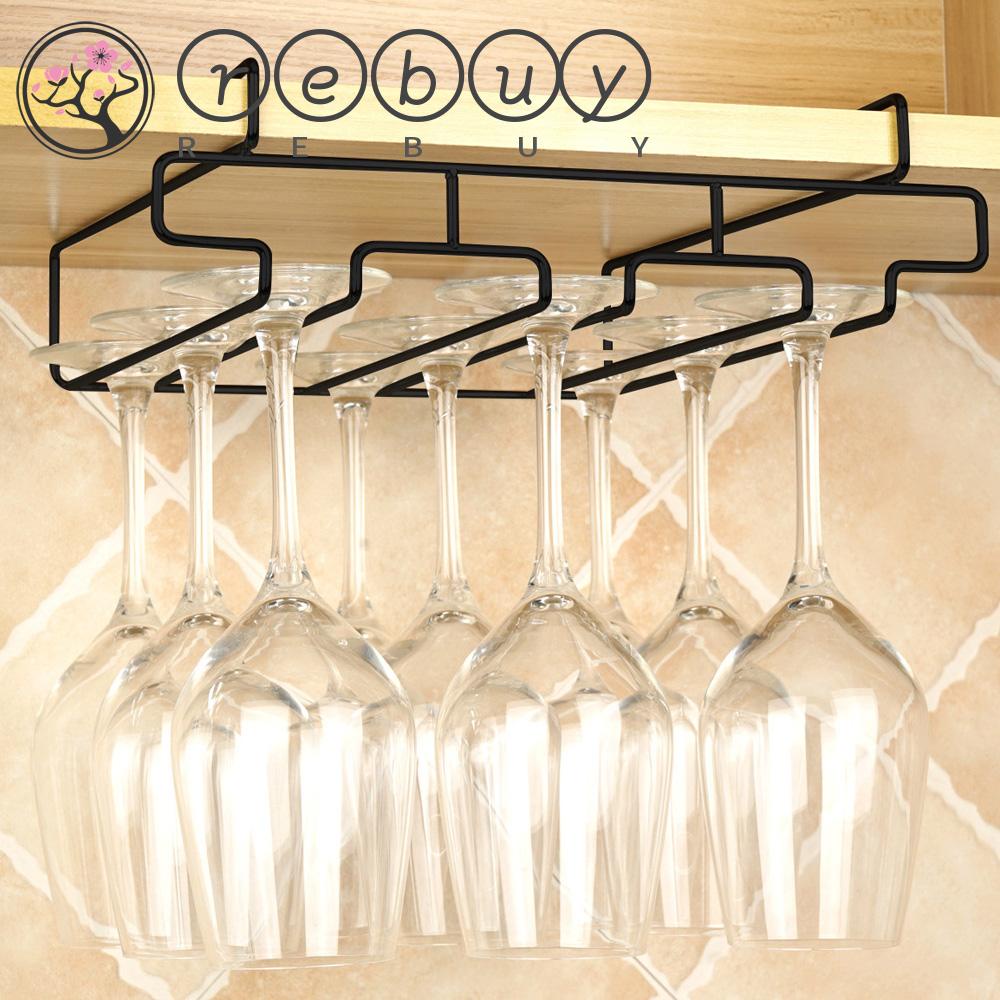 Rebuy Rak Gelas Wine Tahan Lama Bar Hias Goblet Organizer Storage Shelf Cup Hanger