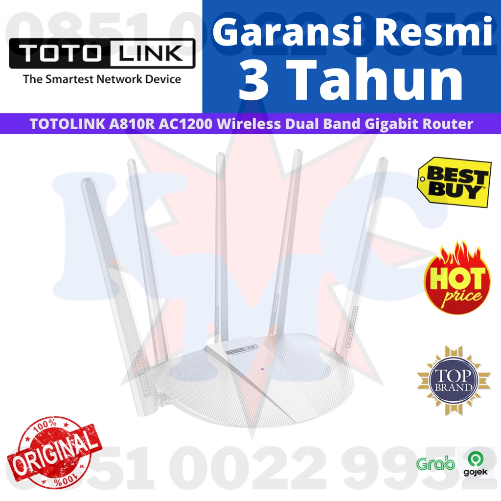 TOTOLINK A810R AC1200 Wireless Dual Band Gigabit Router