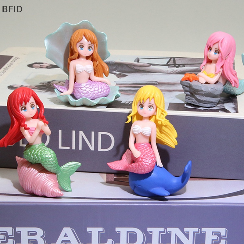 [BFID] Hiasan Aquarium Mermaid Resin Ornamen Kreatif Kartun Aquarium Ikan Lansekap Dekorasi [ID]