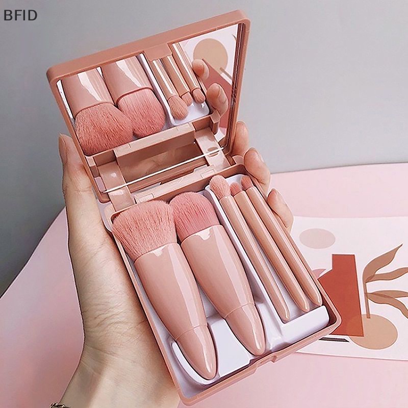 [BFID] 5pcs Set Kuas Makeup Profesional Eyeshadow Bedak Foundation Contour Brushes [ID]