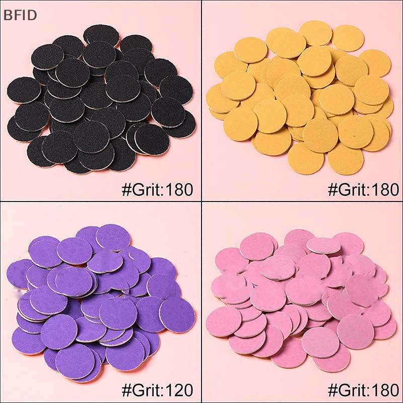 [BFID] 50pcs Disk Replacement Pad Pink Grit Refill Pads Untuk Alat Pedicure Poles [ID]