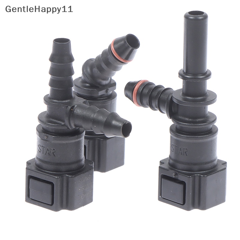 Gentlehappy 7.89 ID6 Auto Car Fuel Line Bundy Tee Selang Coupler Nylon Motor Hose Coupler id