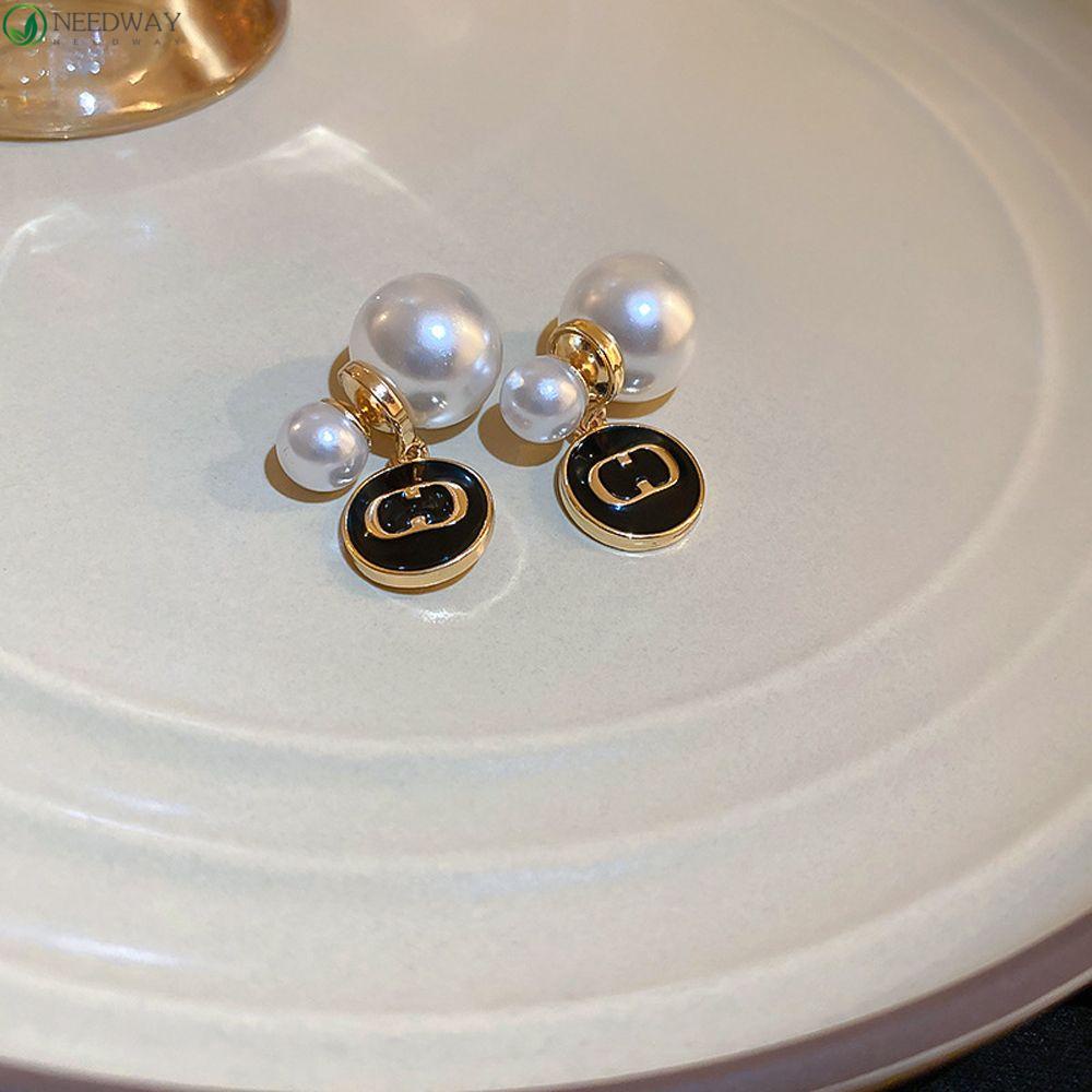Needway Wanita Anting Menjuntai Mutiara Vintage Manis Untuk Gadis Temperamen Drop Earrings