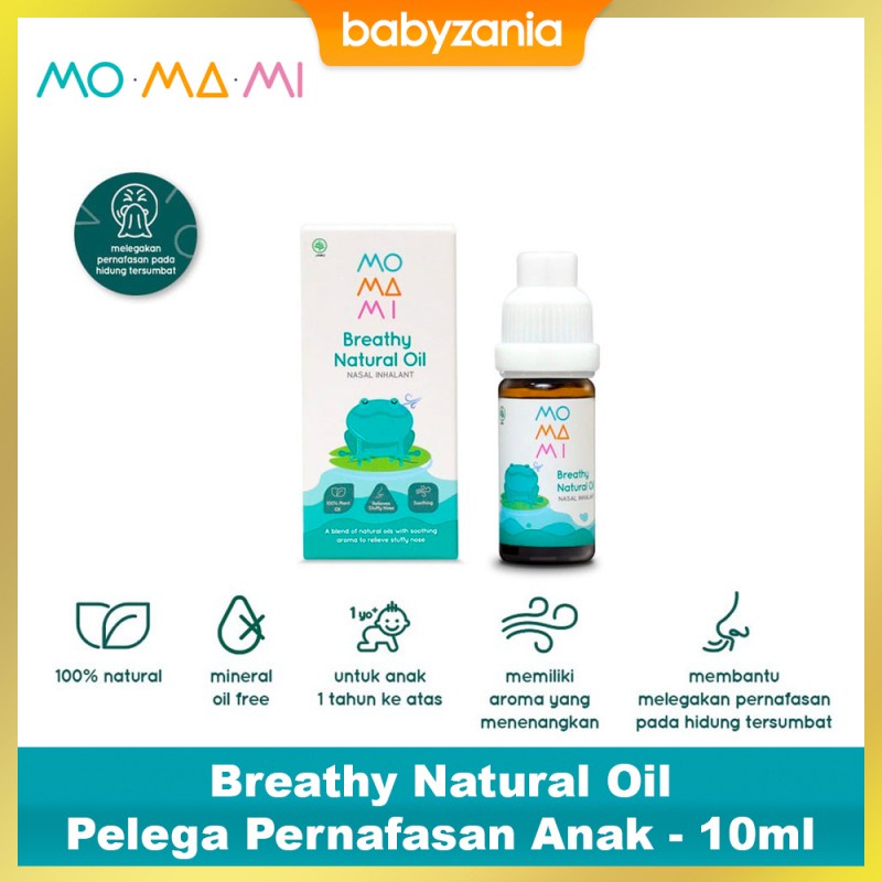 Momami Breathy Natural Oil Nasal Inhalant Pelega Hidung Bayi - 10 ml