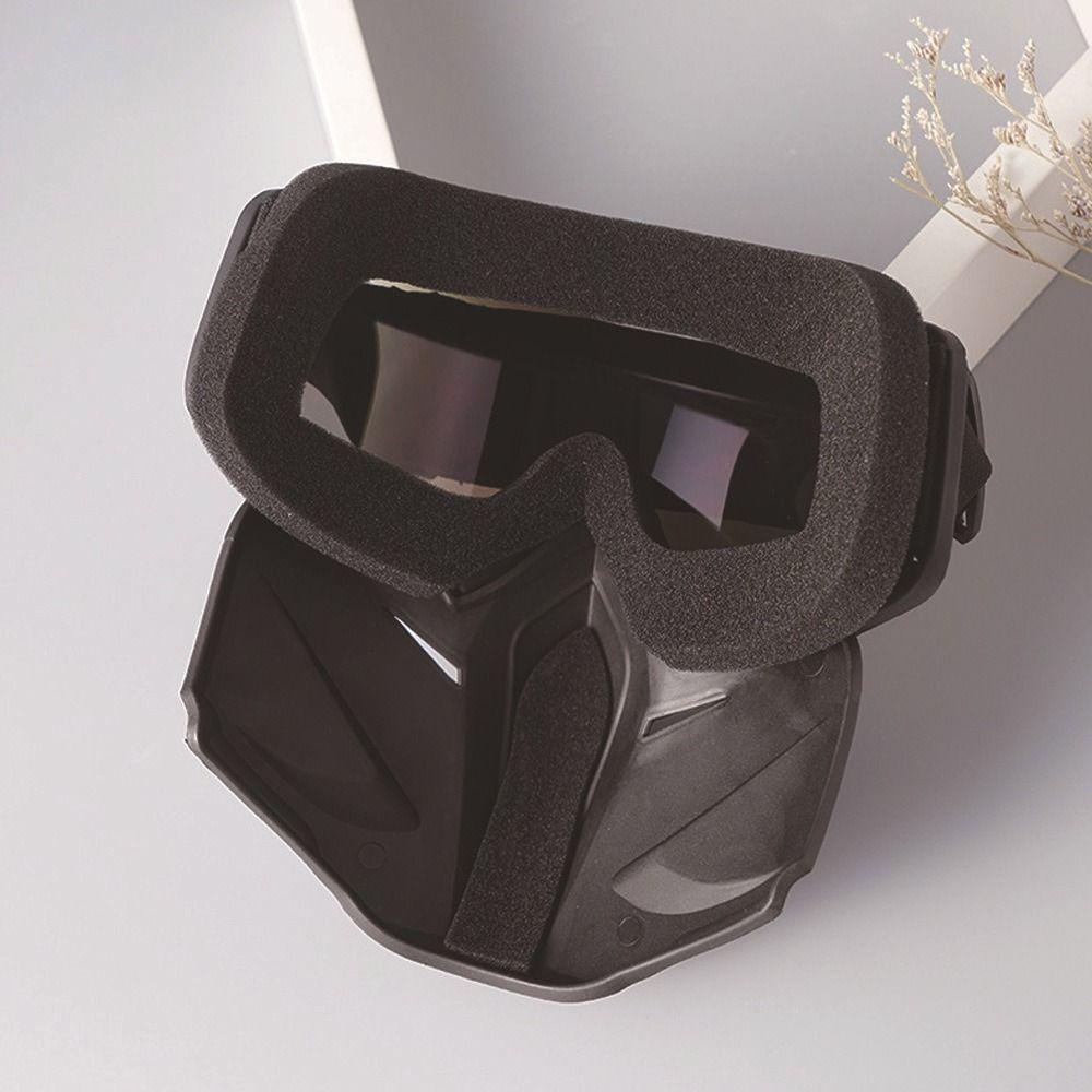 Mxbeauty Motocross Masker Kacamata Angin Moto Eyewear UV Sandproof Aksesoris Snowmobil Goggle Helm Masker Anti Kabut Ksatria Peralatan Full Face Glasses Mask