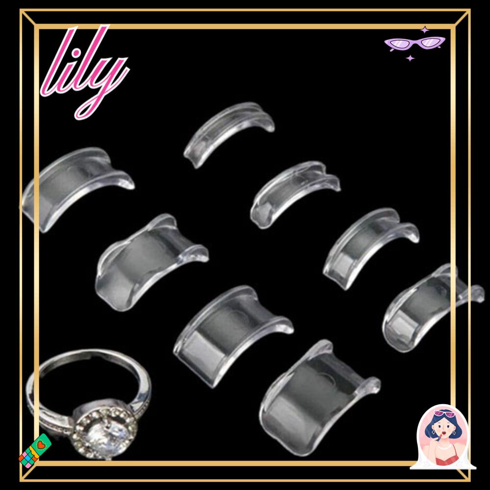 Lily Invisible Ring Size Reducer Brand New 8Piece 1Set Resizer Adjuster Untuk Cincin