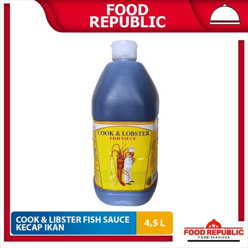 Cook &amp; Lobster Fish Sauce 4.5 Liter Kecap Ikan Saus Thailand