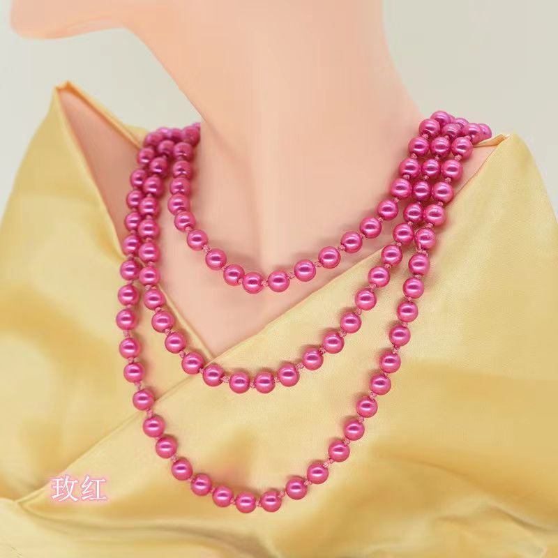 Knotted Anti-Mutiara Kalung Wanita Ringan Mewah All-Match High-End Kalung Panjang Temperamen Mulia Elegan Che