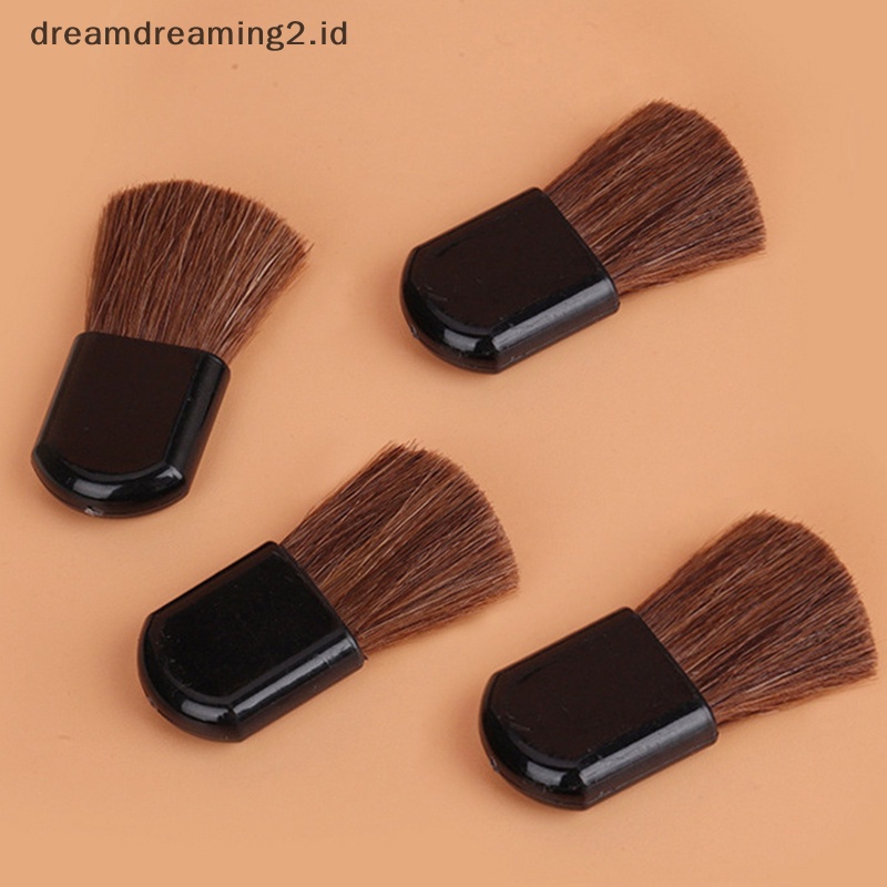(drea) 10pcs Set Kuas Makeup Profesional Kuas Make up Kosmetik Mini Flat Blusher //