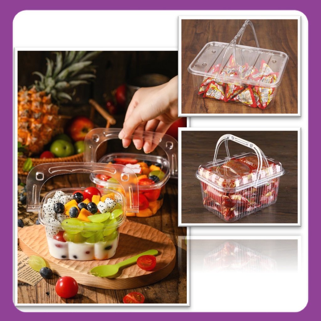 Kotak Box Transparant jinjing Mika Cup Unik Hantaran Kue Cake Tart Dessert Puding