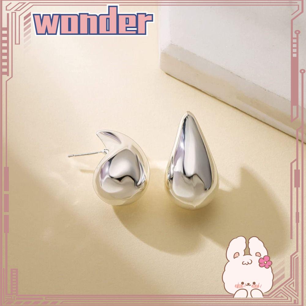 WONDER Drop Earrings Chunky Fine Jewelry Anting Pejantan Ringan