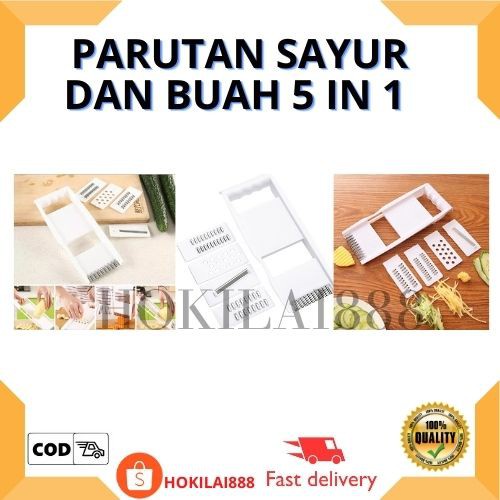 Parutan Sayur 5 in 1 Mutifungsi - Vegetable Grater Slicer 5 in 1