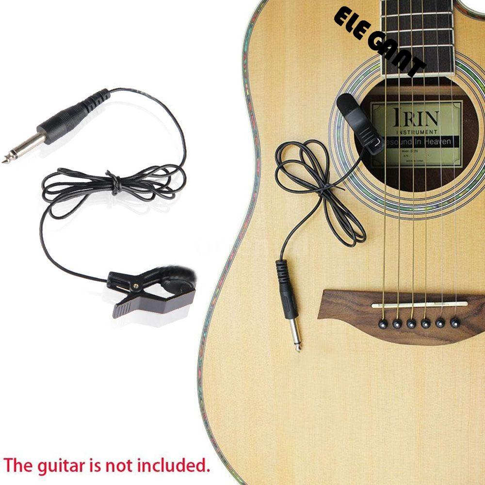 【 ELEGANT 】 Part Gitar &amp; Aksesoris Top Hot Terbaru 6.5mm Profesional Pengambil Suara Bass Cello Ukulele