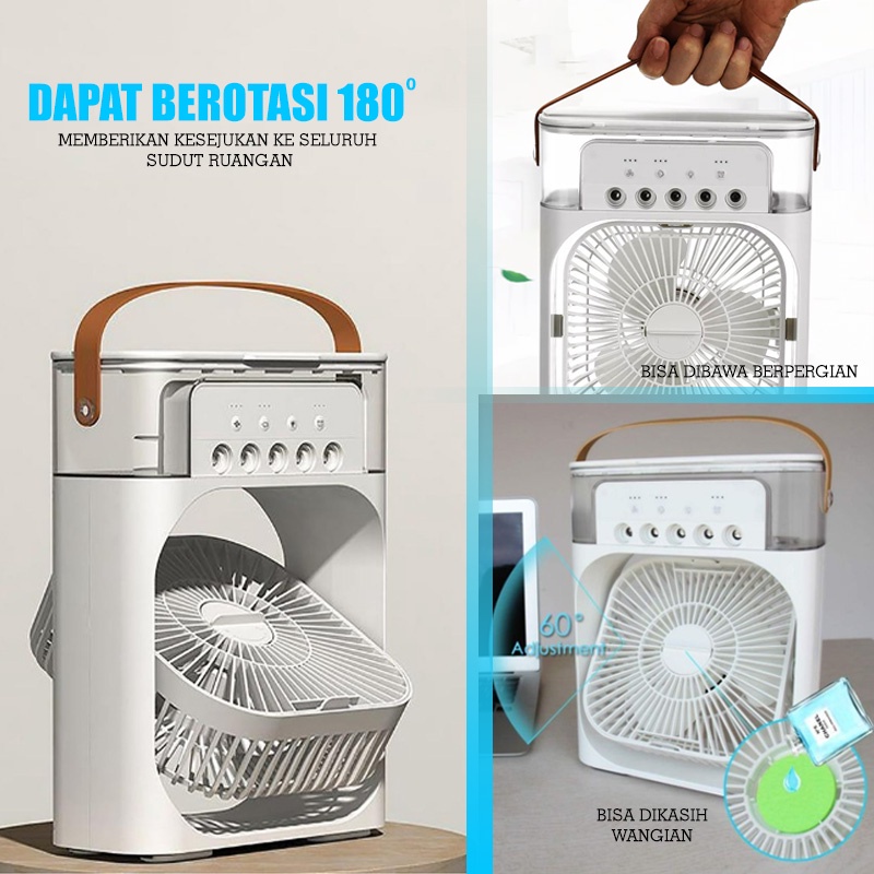 Kipas Penyejuk Pendingin Kipas AC Mini Air cooler Fan Portable Mobil dan Kantor-Ruangan Dingin